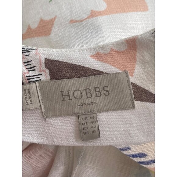 Hobbs womens dress New  Linen Flax size 10 - Picture 4 of 7